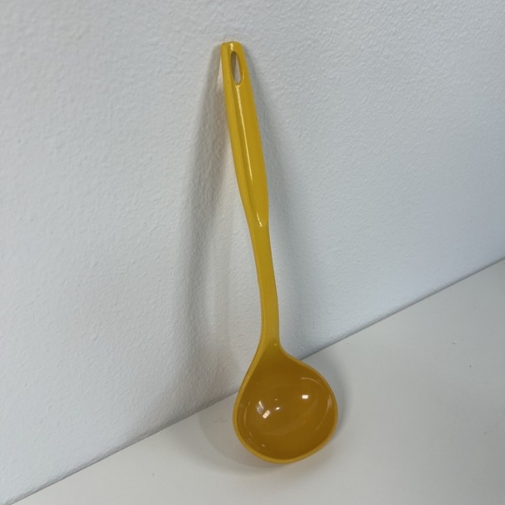 Vintage FOLEY Yellow Plastic Soup Stew Ladle Dipper‎ Serving Spoon